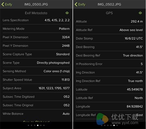 Exify测评:照片参数管理好帮手5