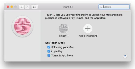 MacBook Pro 2016添加指纹识别教程