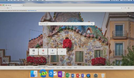 微软首次展示适配于macOS的Edge浏览器外观