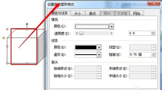 设置图形的颜色、大小、版式等相关属性