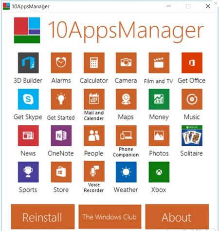 10AppsManager,10AppsManager下载,Win10预装卸载