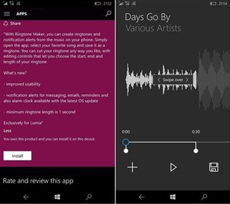 win手机新增铃声应用:铃声终于可更换
