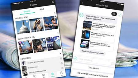 微软发布新应用:专门收集用户感兴趣新闻的机器人