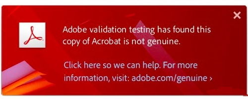 adobe拒绝盗版