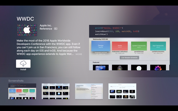 苹果更新WWDC2016 iOS版应用